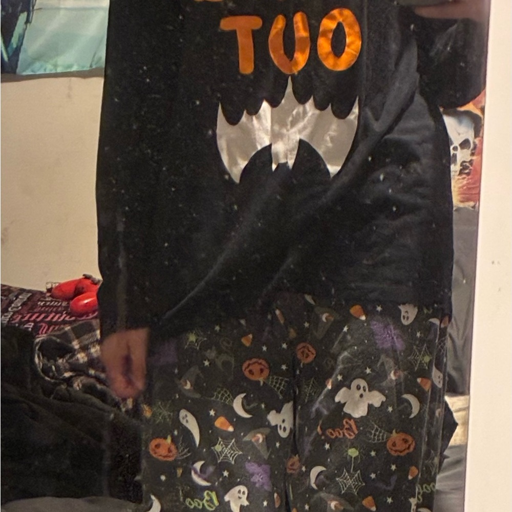 Halloween Ghost and Pumpkin Pajama Set